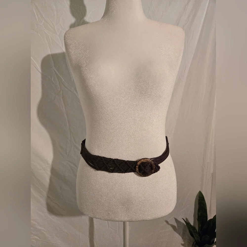 Chic BOHO Brown Woven Belt